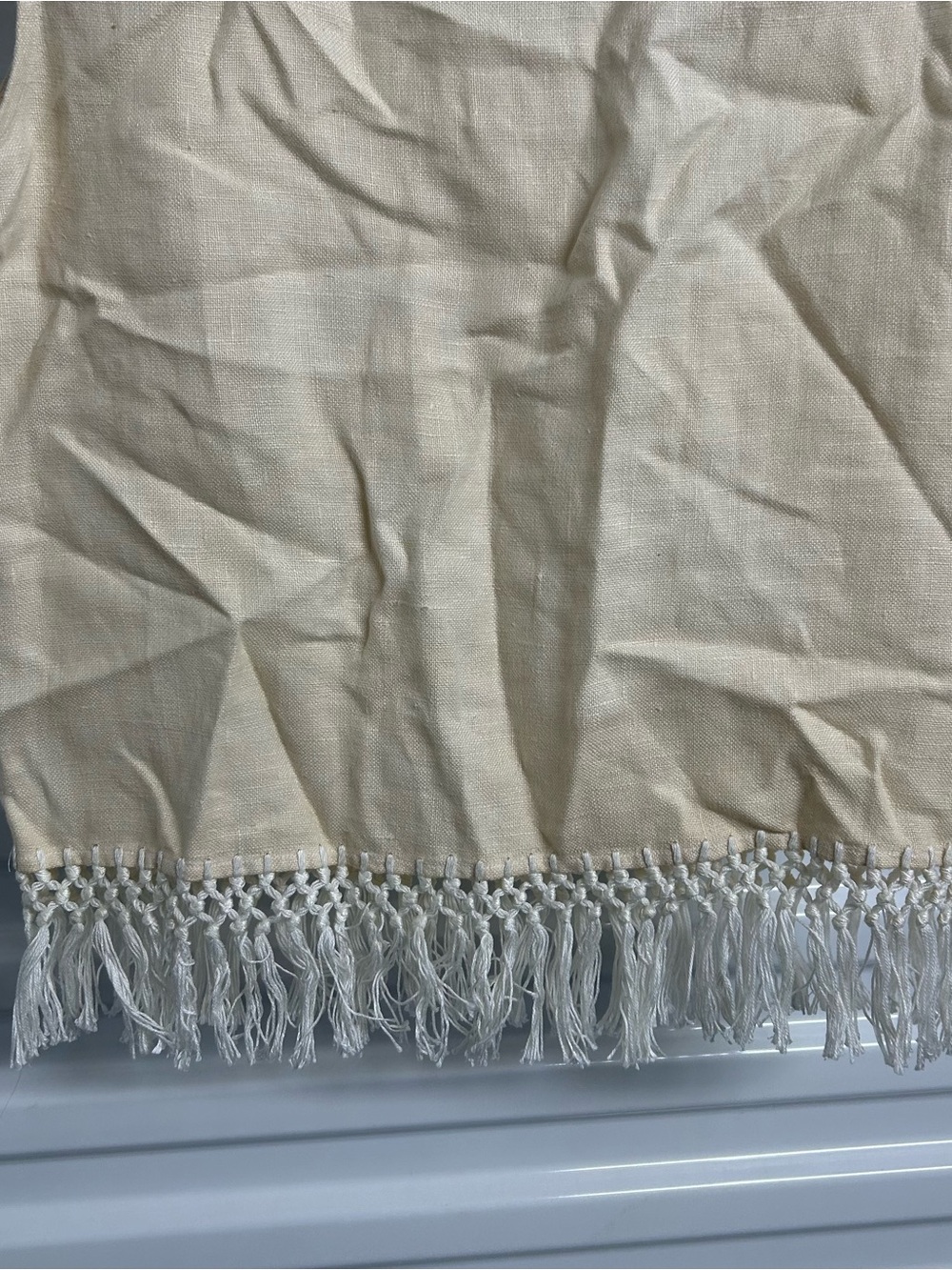 DKNY Cream Fringe Tank Top - Picture 11 of 12
